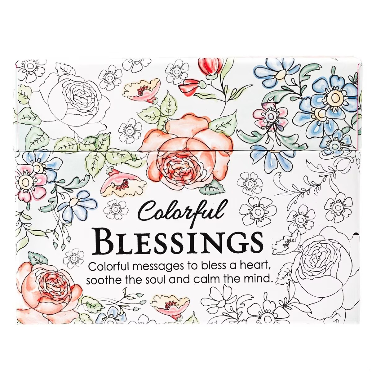 Tarjetas para colorear Colorful blessings (44 tarjetas) (inglés)