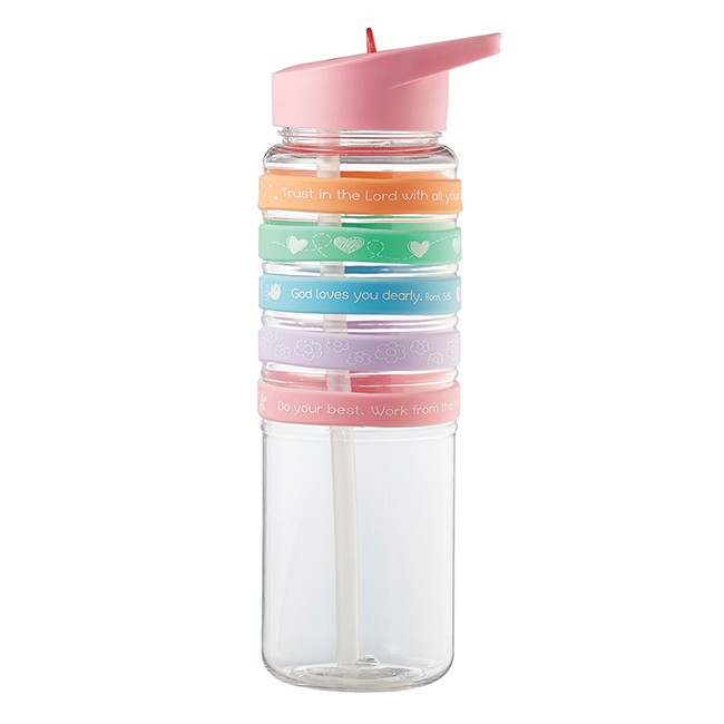 Botella Holly/Hope. Con pulsera. Plástico