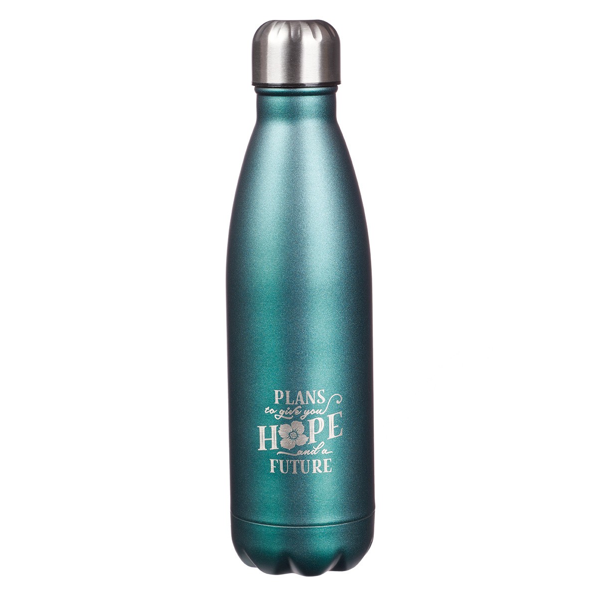 Botella térmica Jeremías 29:11. Acero inoxidable. Turquesa