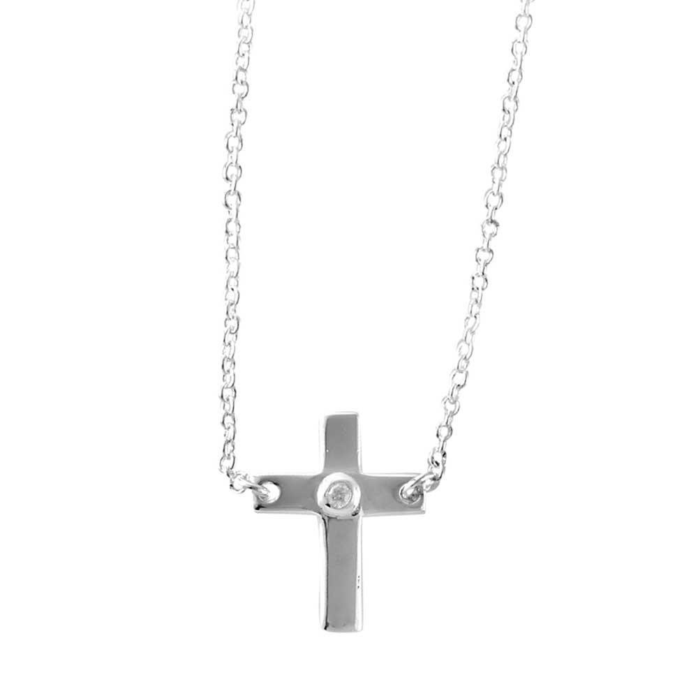 Colgante Cruz. Plata