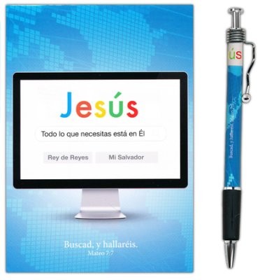 Bolígrafo y libreta Jesús, todo lo que necesitas