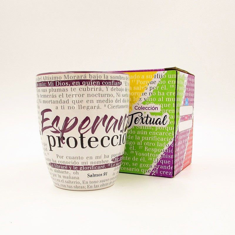 Taza Textual Esperanza (Salmo 91)