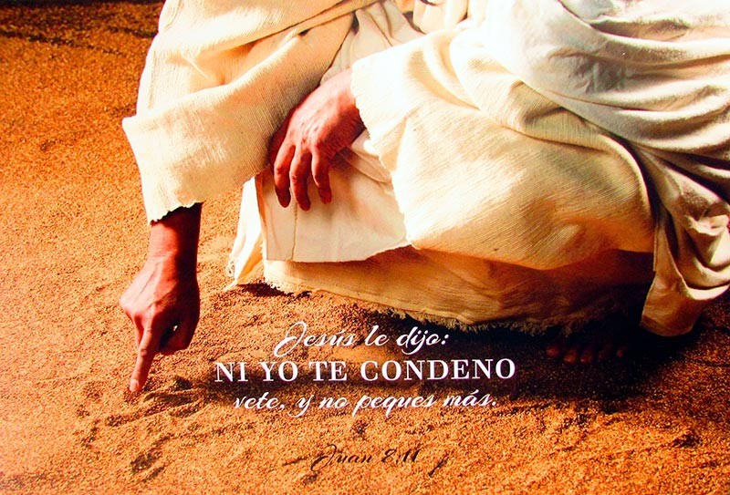 Cuadro canvás Juan 8:11