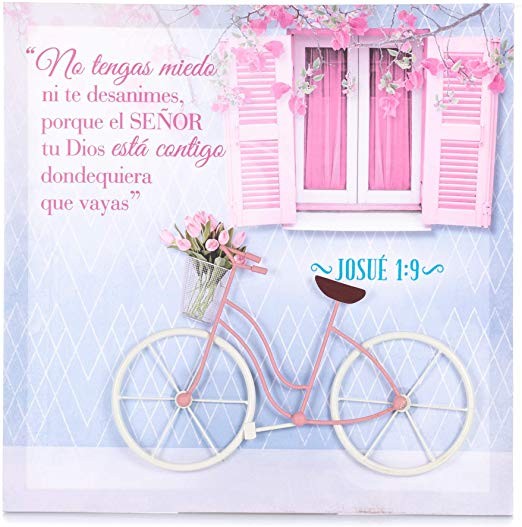 Cuadro canvás/metal Bicicleta (Josué 1:9)