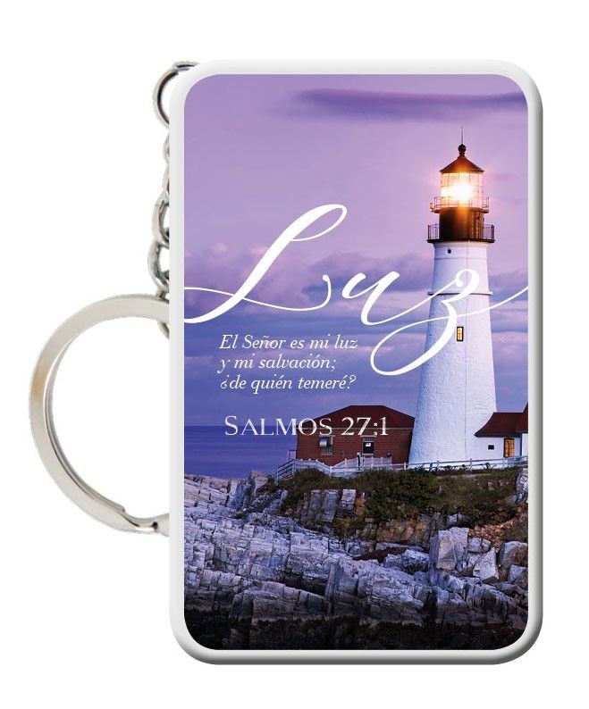 Llavero rectangular Luz (Salmo 27:1)