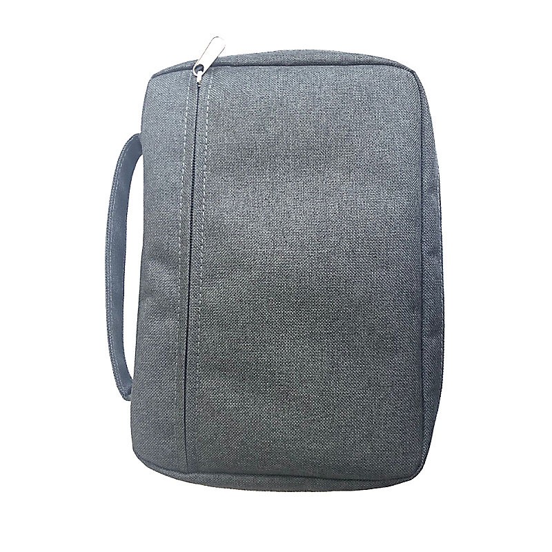 Funda para Biblia. Lona. Gris - S