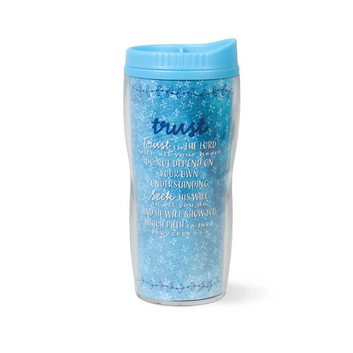 Botella térmica Trust. Acrílico/plástico. Azul