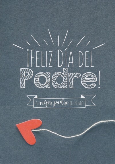 Tarjeta Feliz Día del Padre (Jeremías 11:7-8)