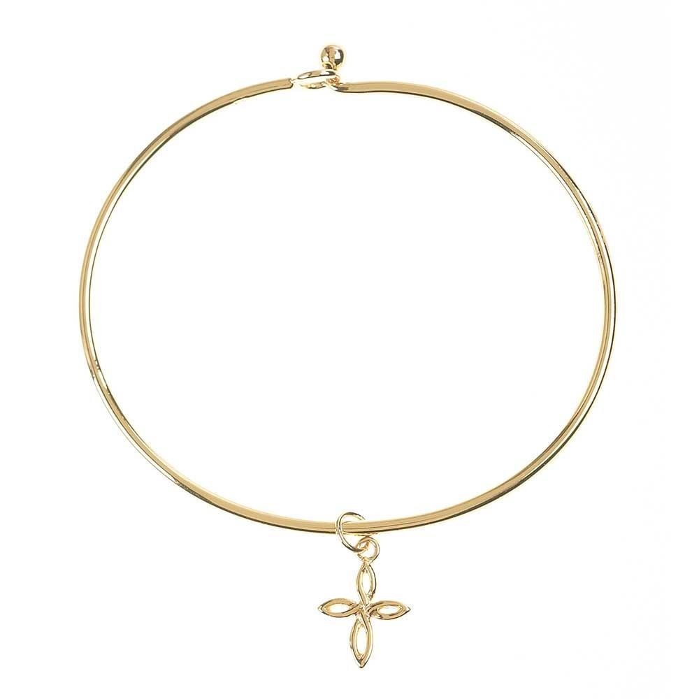 Pulsera Corazón. Metal. Dorado