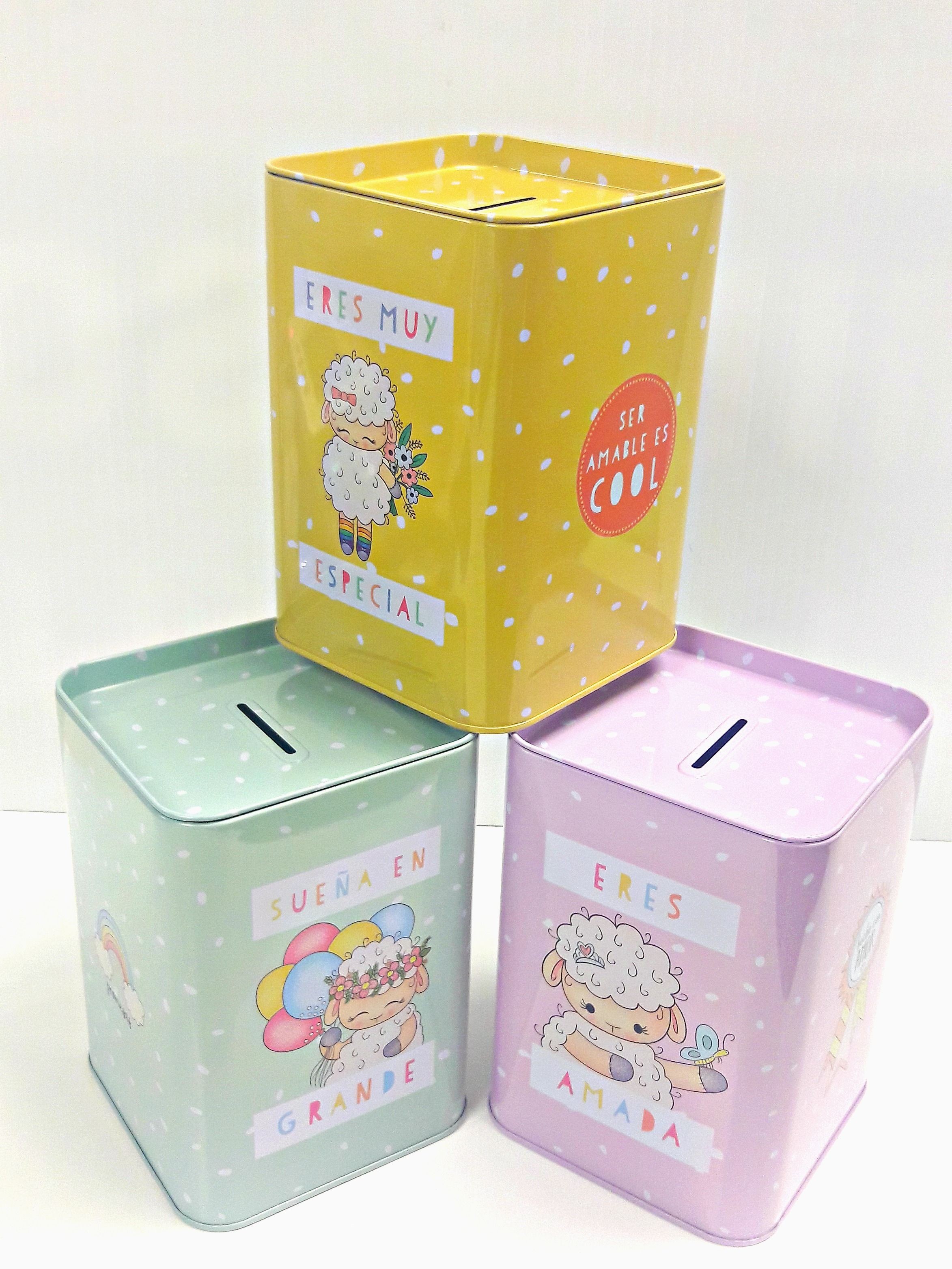 Hucha Algodoncitas. 3 modelos