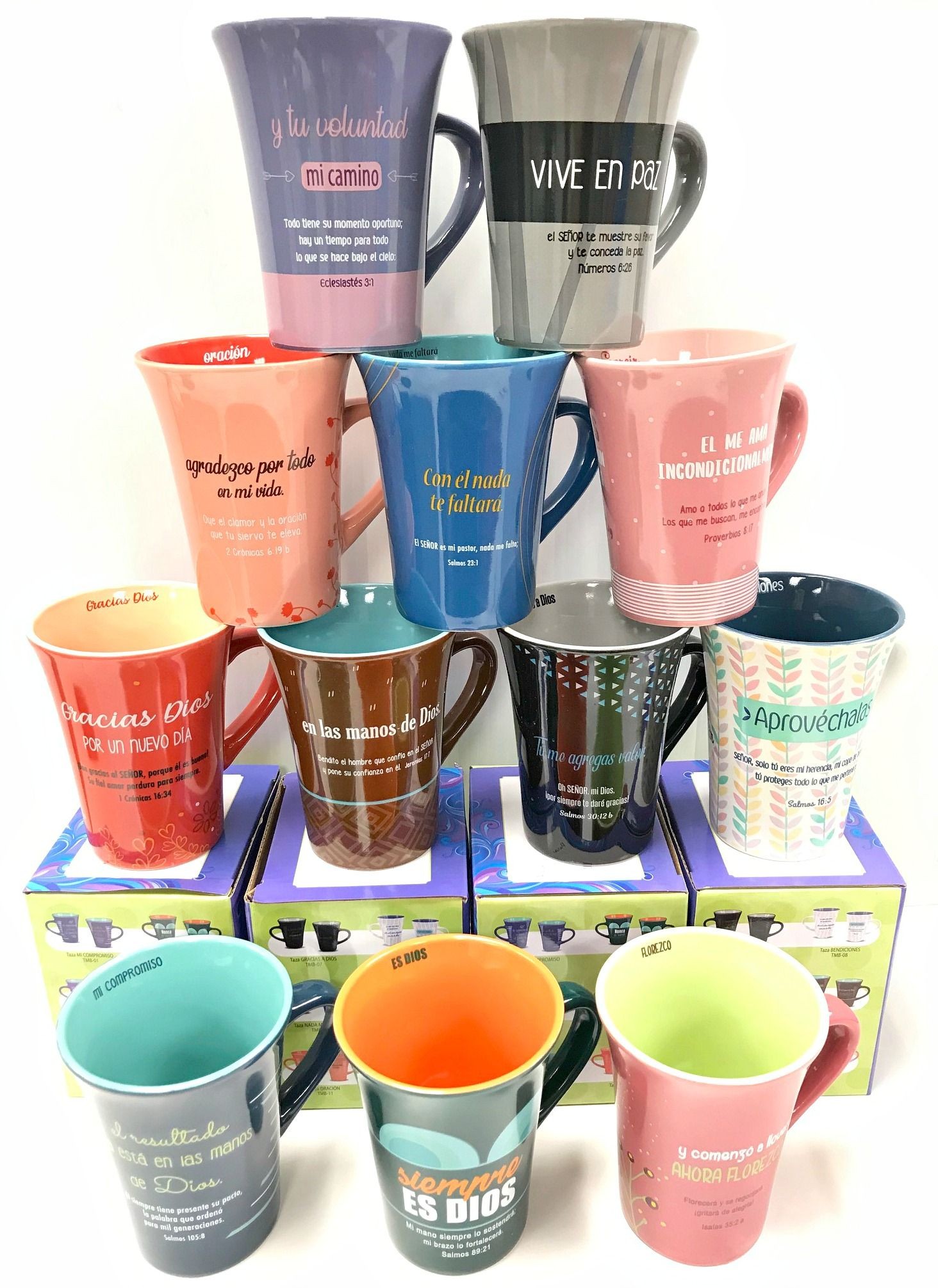 Taza Inspiración Mensajes de bendición. 12 modelos