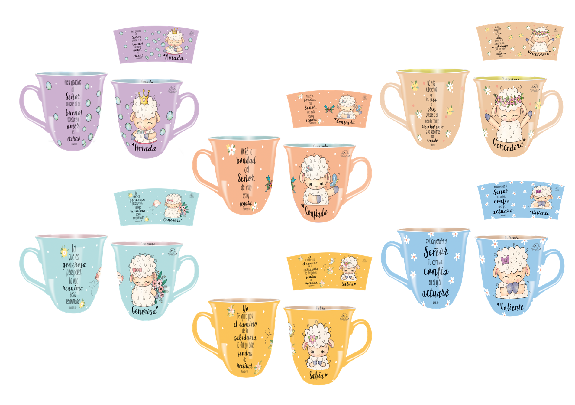 Taza Algodoncitas Hija mía. 6 modelos