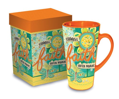 Taza Choose faith. Grés