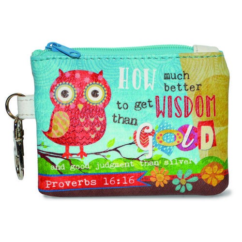 Monedero Wisdom. Imitación piel