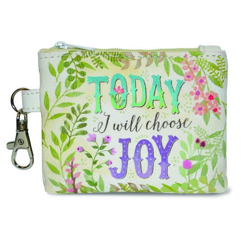 Monedero Choose joy. Imitación piel