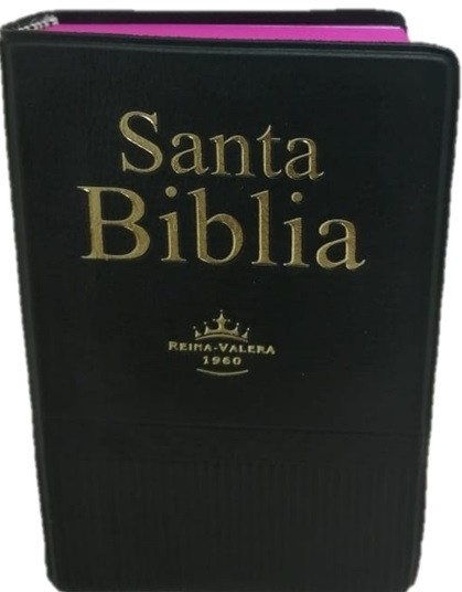Biblia mini bolsillo. Plástico. Negro - RVR60