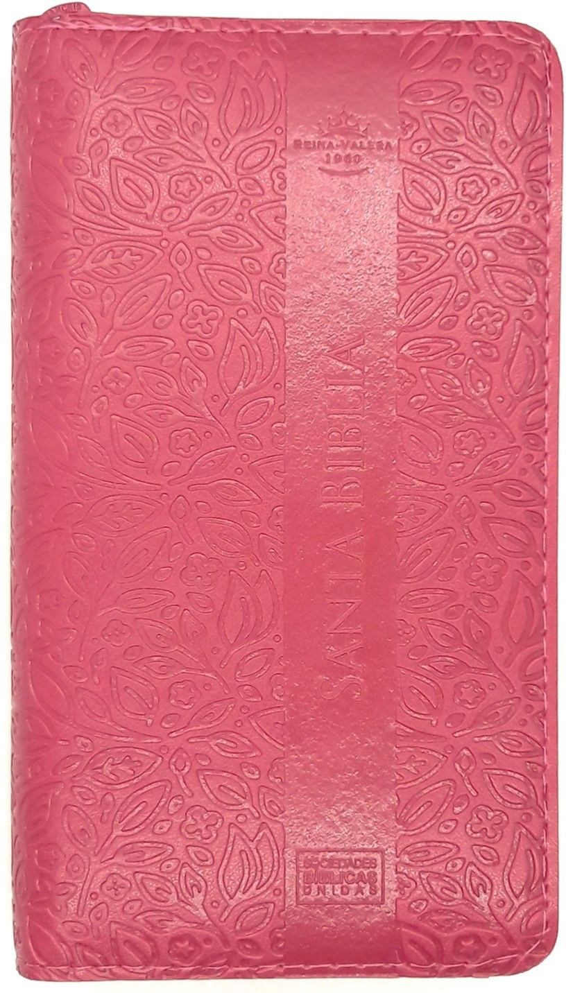 Biblia ultrafina. Chequera. 2 tonos. Fucsia. Cremallera. Índice - RVR60