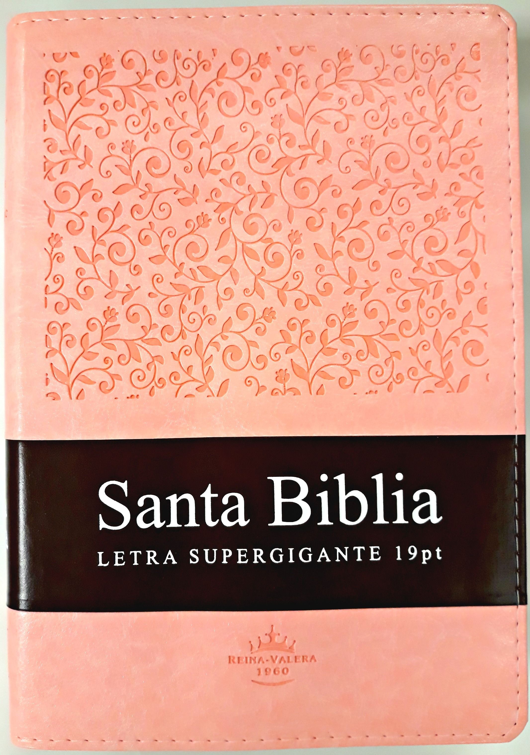 Biblia grande. Letra súper gigante. 2 tonos. Rosa. Índice - RVR60