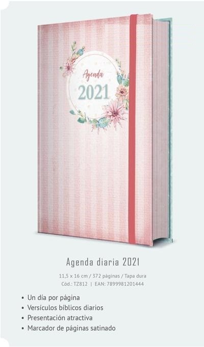 Agenda femenina 2021. Pequeña. Tapa dura