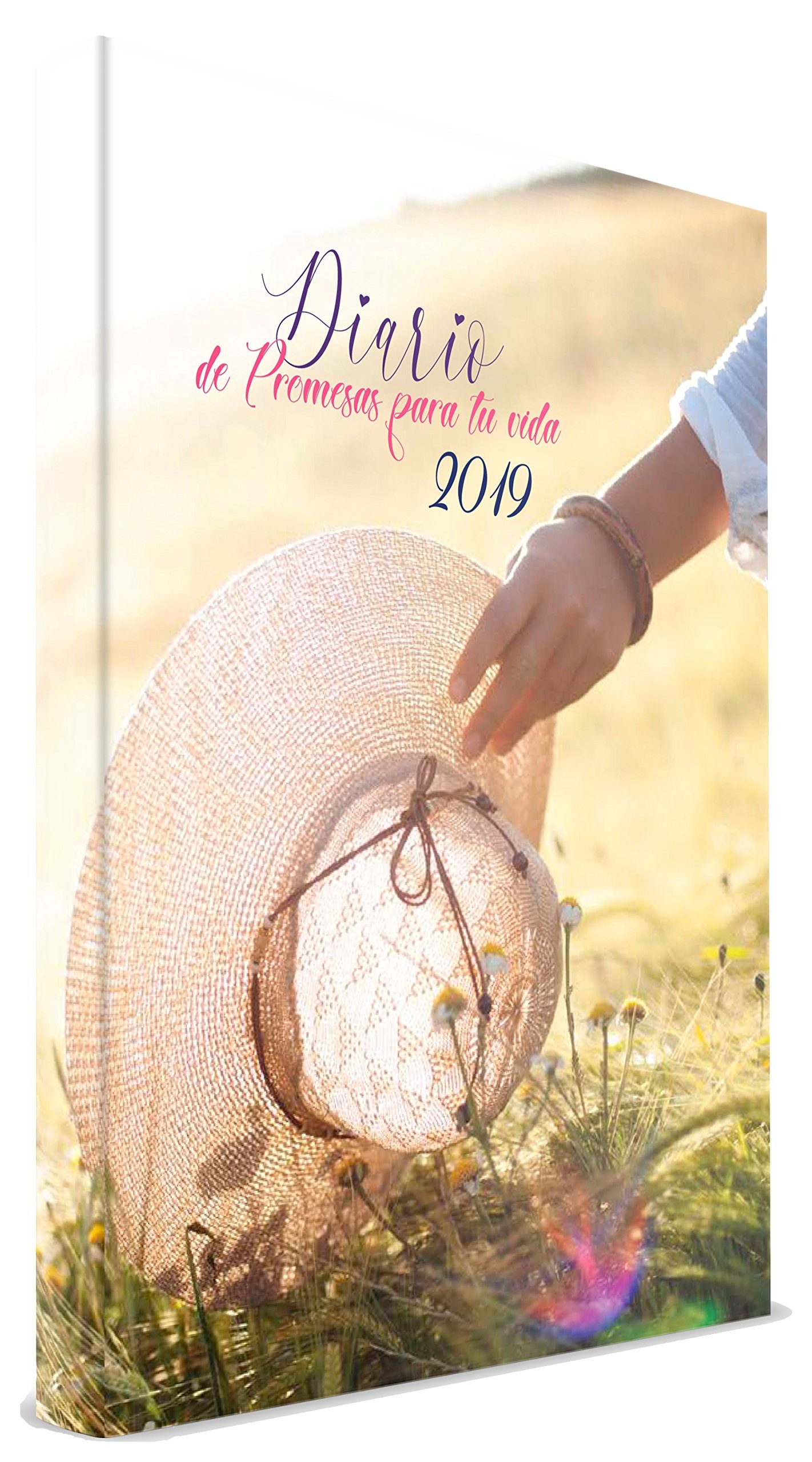Agenda diario de promesas para tu vida 2019. Tapa dura acolchada. Sombrero