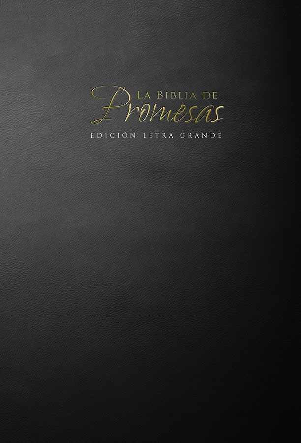 Biblia de promesas. Letra grande. Rústica. Negro. Índice - RVR60