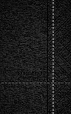 Biblia de promesas. Manual. Letra grande. Imitación piel. Negro. Cremallera - RVR60