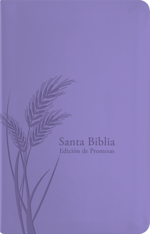 Biblia de promesas. Manual. Letra grande. 2 tonos. Lavanda. Cremallera - RVR60
