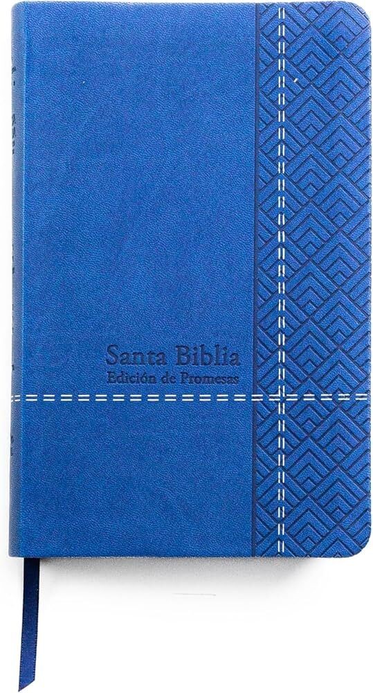 Biblia de promesas. Manual. Letra grande. 2 tonos. Azul - RVR60