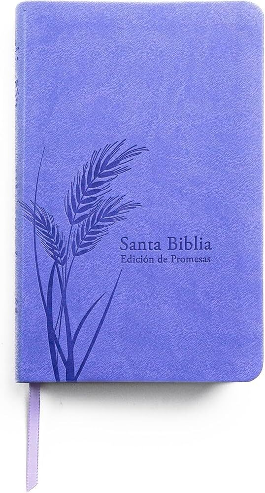 Biblia de promesas. Manual. Letra grande. 2 tonos. Lavanda claro - RVR60