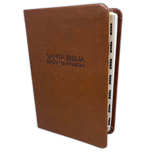 Biblia de promesas. Compacta. Imitación piel. Café. Índice - RVR60