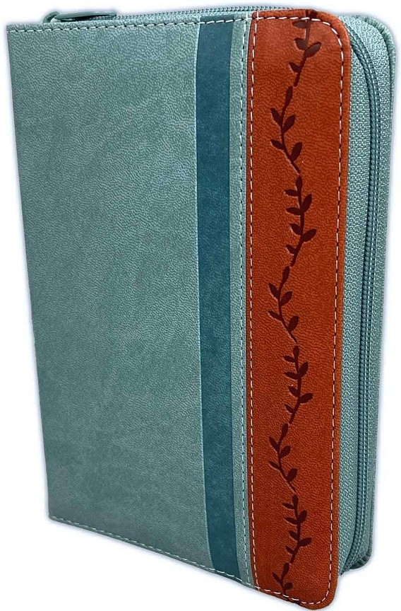 Biblia de promesas. Compacta. 2 tonos. Vintage. Cremallera. Índice - RVR60