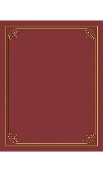 Encuadernador para certificado. Imitación piel. Rojo