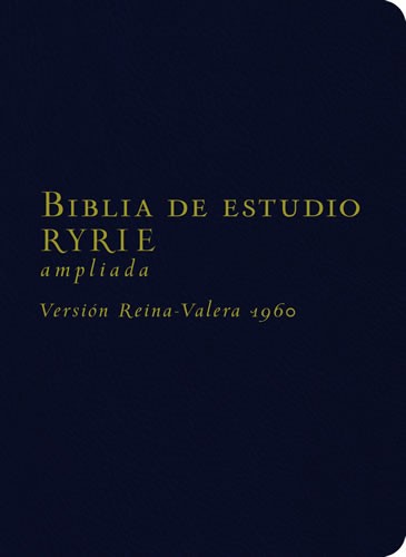 Biblia de estudio Ryrie. Imitación piel. Negro. Índice - RVR60