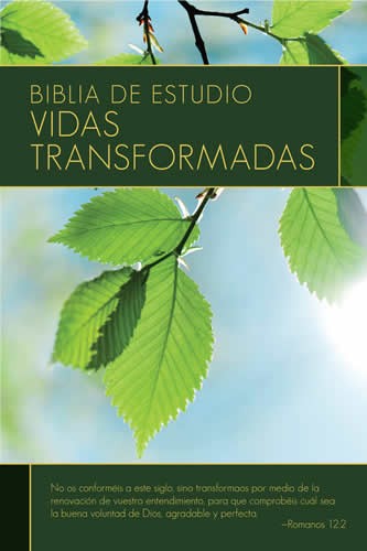 Biblia de estudio vidas transformadas. Tapa dura. Índice - RVR60