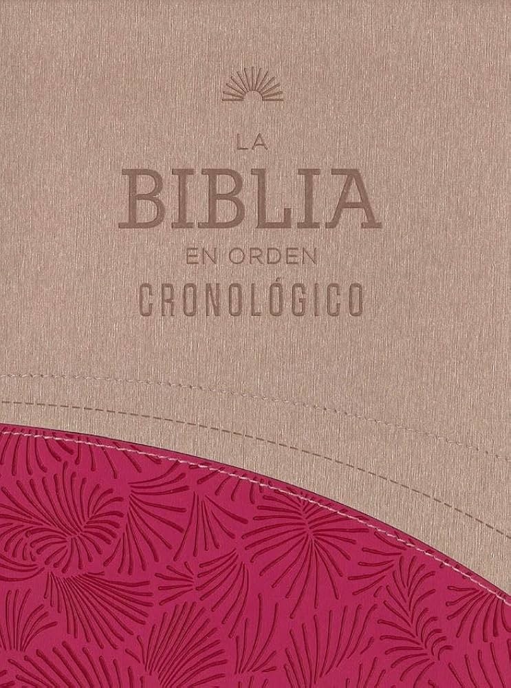 Biblia en orden cronológico. Edic. Eras. 2 tonos. Marrón/fucsia - RVR60