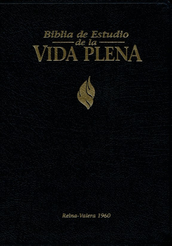 Biblia de estudio vida plena. Piel especial. Negro. Índice - RVR60