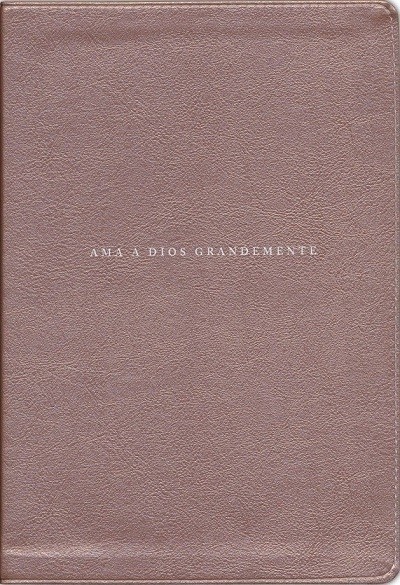 Biblia Ama a Dios grandemente. Imitación piel. Oro rosa - NBLA