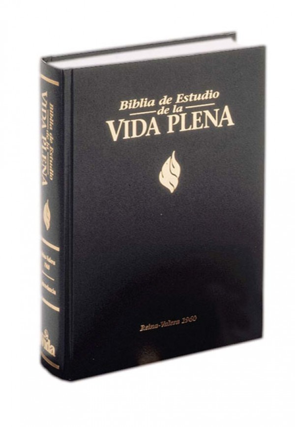 Biblia de estudio vida plena. Imitación piel. Negro - RVR60
