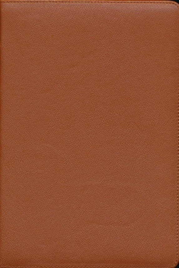 Biblia grande. Letra gigante. Colección Premier. Piel genuina de cabra. Caramelo - RVR60