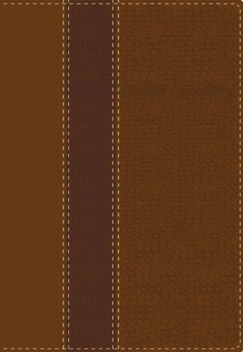 Biblia de estudio. Tam. manual. 2 tonos. Marrón/rojizo - NVI