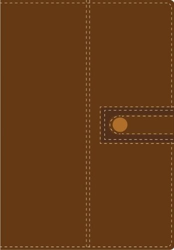 Biblia de estudio. Tamaño manual. 2 tonos. Marrón - RVR60