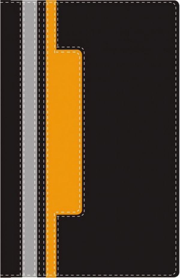 Biblia héroes con Dante. 2 tonos. Negro/naranja - NVI