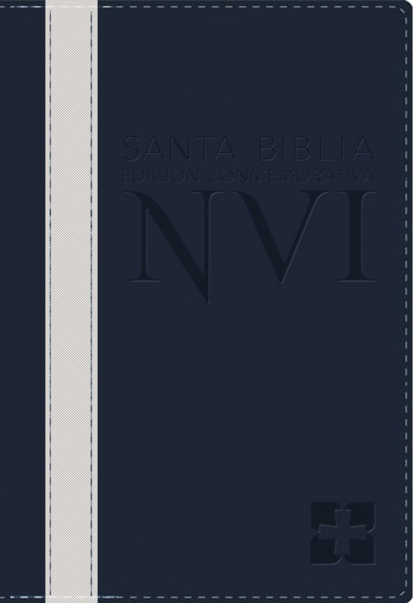Biblia edición conmemorativa. 2 tonos. Azul/blanco - NVI
