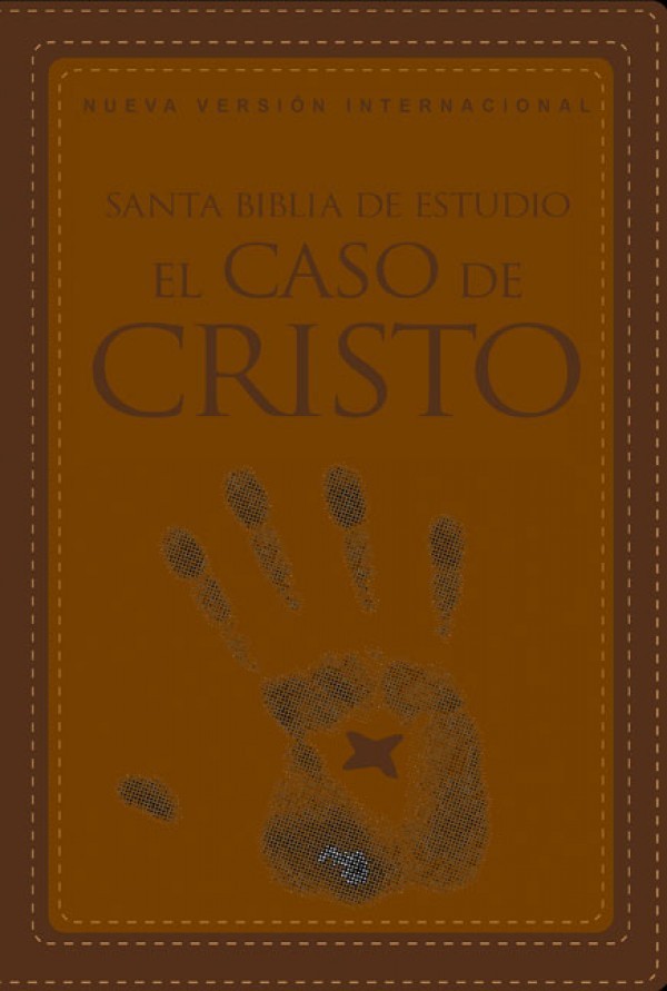 Biblia de estudio el caso de Cristo. 2 tonos. Marrón - NVI