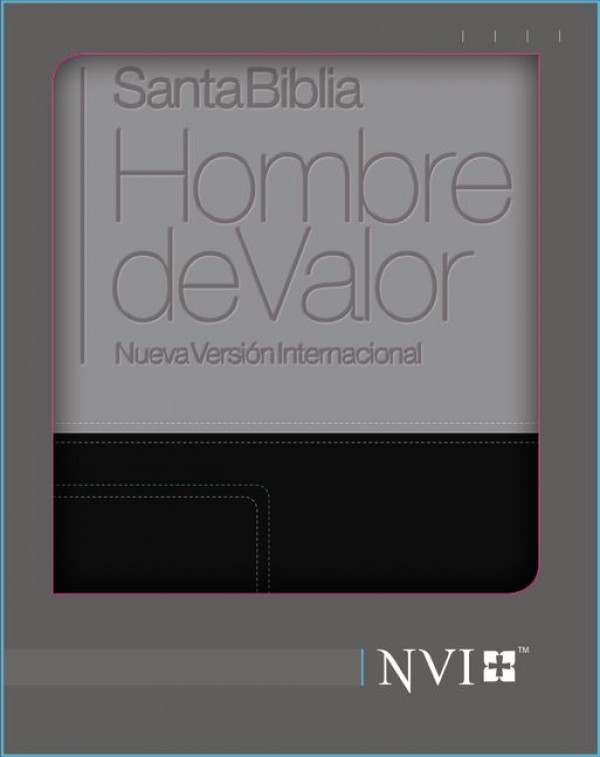 Biblia hombre de valor. 2 tonos. Negro/gris - NVI