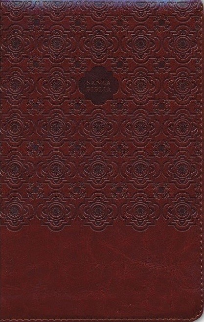 Biblia compacta. Letra grande. Imitación piel. Café. Cremallera. Índice - RVR60