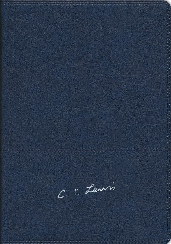 Biblia Reflexiones de C. S. Lewis. Imitación piel. Azul marino - RVR77