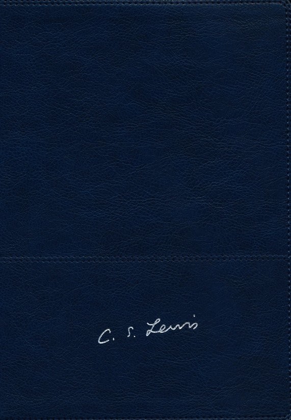 Biblia Reflexiones de C. S. Lewis. Imitación piel. Azul marino. Índice - RVR77