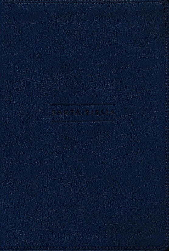 Biblia grande. Edición una columna. Imitación piel. Azul marino - NVI