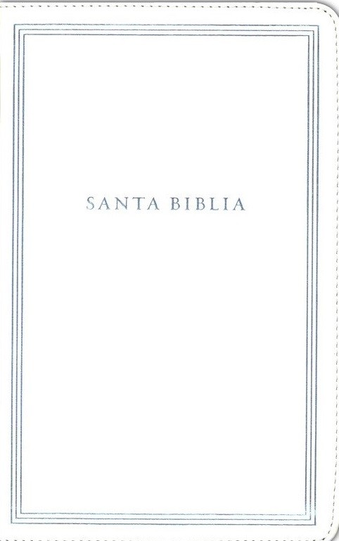 Biblia manual. Letra grande. Ultrafina. Imitación piel. Blanco - RVR60